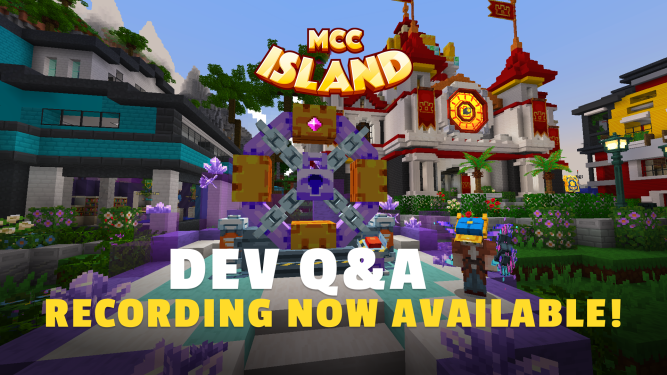 MCC Island Dev Q&A - 16th July 2025 Find out more about the upcoming Battle Box Game Mode and what's next for MCCI!