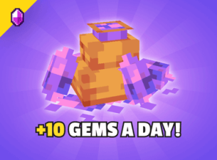 Daily Gems For every day you login, you'll gain 10 gems! (Any missed gems will stockpile up to 3 days.)